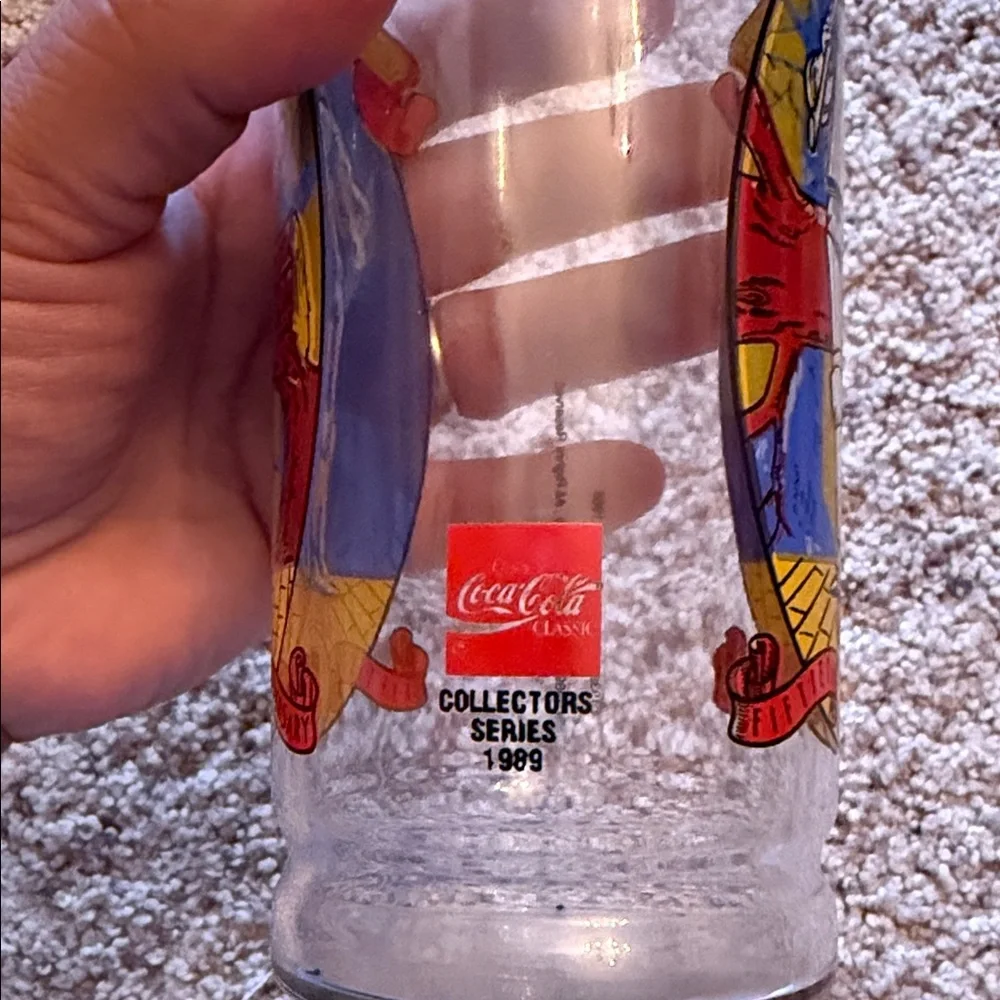 vintage 1989 Coca Cola wizard of oz drinking glass set - Picture 3 of 10